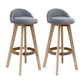 27.56" Wood Scandinavian Kitchen Dining Room Armless Stool Low Back Bar Stool Smoke Gray 2 Piece Set Clearhalo 'Bar Furniture' 'Bar Stools' 'bar_stools' 'furn' 'furn_bar_stools' 'Furniture' 'furniture_bar_stools' 'Kitchen & Dining Furniture' 4791130
