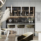 29.53" Glam Bar and Counter Stool Low Back Stool with 4 Metal Legs Clearhalo 'Bar Furniture' 'Bar Stools' 'bar_stools' 'furn' 'furn_bar_stools' 'Furniture' 'furniture_bar_stools' 'Kitchen & Dining Furniture' 4791208