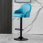 Industrial Bar and Counter Stool Adjustable Height Stool with Pedestal Base Blue Black 1 Piece Clearhalo 'Bar Furniture' 'Bar Stools' 'bar_stools' 'Furniture' 'furniture_bar_stools' 'Kitchen & Dining Furniture' 4791225