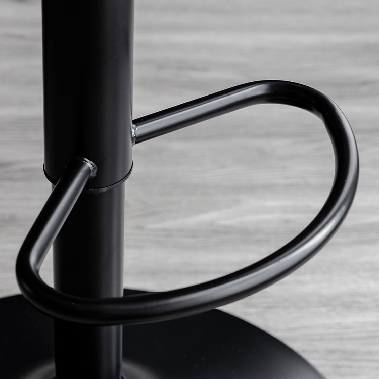 Industrial Bar and Counter Stool Adjustable Height Stool with Pedestal Base Clearhalo 'Bar Furniture' 'Bar Stools' 'bar_stools' 'Furniture' 'furniture_bar_stools' 'Kitchen & Dining Furniture' 4791238