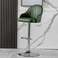 Industrial Bar and Counter Stool Adjustable Height Stool with Pedestal Base Green Silver 1 Piece Clearhalo 'Bar Furniture' 'Bar Stools' 'bar_stools' 'Furniture' 'furniture_bar_stools' 'Kitchen & Dining Furniture' 4791242