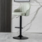 Industrial Bar and Counter Stool Adjustable Height Stool with Pedestal Base Dark Gray Black 1 Piece Clearhalo 'Bar Furniture' 'Bar Stools' 'bar_stools' 'Furniture' 'furniture_bar_stools' 'Kitchen & Dining Furniture' 4791244