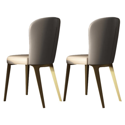 Luxury Sintered Stone Dining Set Rectangle 1/2/5/6/7 Pieces Dining Table with Chairs 2 Beige Chairs Clearhalo 'Dining Room Sets' 'Dining Tables & Seating' 'dining_room_set' 'furn' 'furn_dining_room_set' 'Furniture' 'furniture_dining_room_set' 'Kitchen & Dining Furniture' 4791306