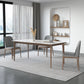 Modern Rectangle Sintered Stone Top Dining Set 1/2/3/4/5/7 Pieces Dining Table with Chairs 4 Pieces: Table, 3 Chairs Clearhalo 'Dining Room Sets' 'Dining Tables & Seating' 'dining_room_set' 'furn' 'furn_dining_room_set' 'Furniture' 'furniture_dining_room_set' 'Kitchen & Dining Furniture' 4791324