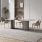Modern Sintered Stone Top Dining Set Rectangle 1/4/5/6 Pieces Dining Table with Chairs 4 Pieces: Table, 3 Chairs Clearhalo 'Dining Room Sets' 'Dining Tables & Seating' 'dining_room_set' 'furn' 'furn_dining_room_set' 'Furniture' 'furniture_dining_room_set' 'Kitchen & Dining Furniture' 4791346