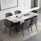 Modern Sintered Stone Top Dining Set Rectangle 1/4/5/7 Pieces Dining Table with Chairs Clearhalo 'Dining Room Sets' 'Dining Tables & Seating' 'dining_room_set' 'furn' 'furn_dining_room_set' 'Furniture' 'furniture_dining_room_set' 'Kitchen & Dining Furniture' 4791358