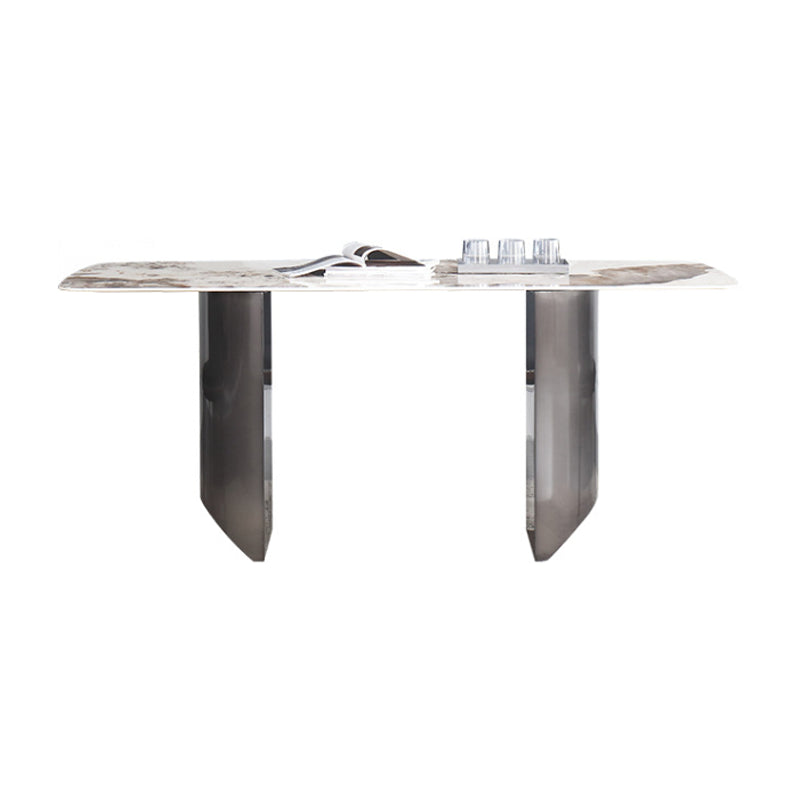 Modern Sintered Stone Top Dining Set Rectangle 1/4/5/7 Pieces Dining Table with Chairs Clearhalo 'Dining Room Sets' 'Dining Tables & Seating' 'dining_room_set' 'furn' 'furn_dining_room_set' 'Furniture' 'furniture_dining_room_set' 'Kitchen & Dining Furniture' 4791363