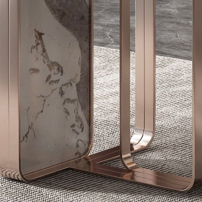 Luxury Rectangle Sintered Stone Dining Set 1/4/5/7 Pieces Dining Table with Chairs Clearhalo 'Dining Room Sets' 'Dining Tables & Seating' 'dining_room_set' 'furn' 'furn_dining_room_set' 'Furniture' 'furniture_dining_room_set' 'Kitchen & Dining Furniture' 4791402