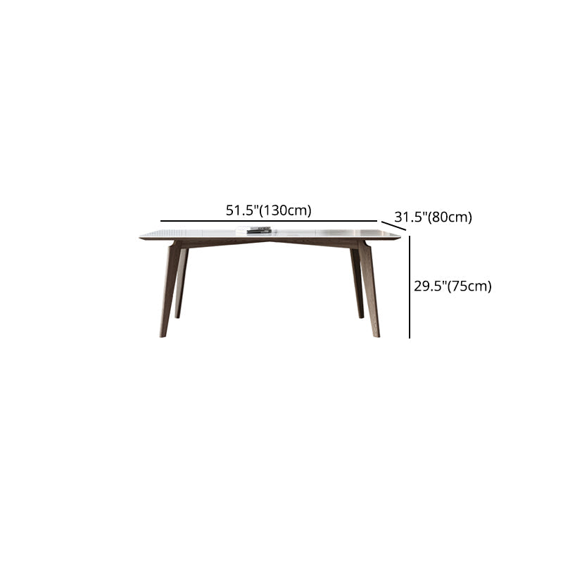Modern Rectangle Sintered Stone Top Dining Set 1/4/5/7 Pieces Dining Table with Chairs Clearhalo 'Dining Room Sets' 'Dining Tables & Seating' 'dining_room_set' 'furn' 'furn_dining_room_set' 'Furniture' 'furniture_dining_room_set' 'Kitchen & Dining Furniture' 4791426