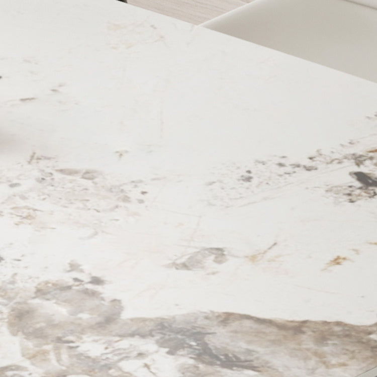 Modern Rectangle Sintered Stone Dining Set 1/2/4/5/6/7 Pieces Dining Table with Chairs Clearhalo 'Dining Room Sets' 'Dining Tables & Seating' 'dining_room_set' 'furn' 'furn_dining_room_set' 'Furniture' 'furniture_dining_room_set' 'Kitchen & Dining Furniture' 4791454