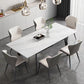 Designer Style Sintered Stone Dining Set 1/2/5/7 Pieces Rectangle Dining Furniture 7 Pieces: Table, 6 Chairs Clearhalo 'Dining Room Sets' 'Dining Tables & Seating' 'dining_room_set' 'furn' 'furn_dining_room_set' 'Furniture' 'furniture_dining_room_set' 'Kitchen & Dining Furniture' 4791465