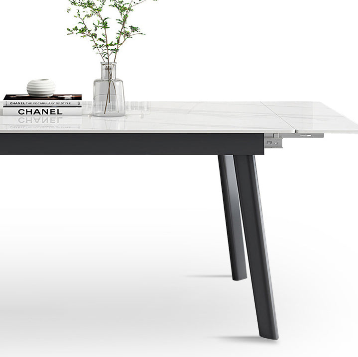 Designer Style Sintered Stone Dining Set 1/2/5/7 Pieces Rectangle Dining Furniture Clearhalo 'Dining Room Sets' 'Dining Tables & Seating' 'dining_room_set' 'furn' 'furn_dining_room_set' 'Furniture' 'furniture_dining_room_set' 'Kitchen & Dining Furniture' 4791470