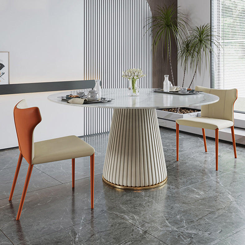 Modern Sintered Stone Dining Table Set 1/3/5/7 Pieces Dining Set for Home Clearhalo 'Dining Room Sets' 'Dining Tables & Seating' 'dining_room_set' 'furn' 'furn_dining_room_set' 'Furniture' 'furniture_dining_room_set' 'Kitchen & Dining Furniture' 4791510