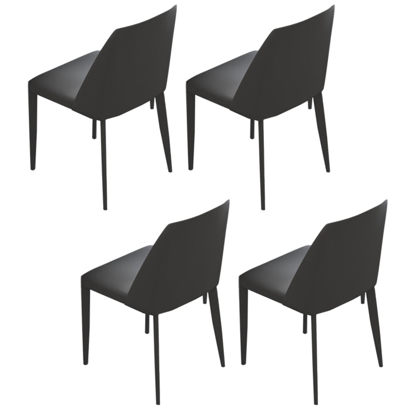 Modern Sintered Stone Dining Table Set 1/2/5/7 Pieces Dining Set for Home 4 Grey Chairs Clearhalo 'Dining Room Sets' 'Dining Tables & Seating' 'dining_room_set' 'furn' 'furn_dining_room_set' 'Furniture' 'furniture_dining_room_set' 'Kitchen & Dining Furniture' 4791517