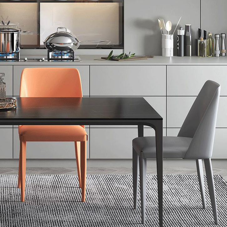 Modern Sintered Stone Dining Table Set 1/2/5/7 Pieces Dining Set for Home Clearhalo 'Dining Room Sets' 'Dining Tables & Seating' 'dining_room_set' 'furn' 'furn_dining_room_set' 'Furniture' 'furniture_dining_room_set' 'Kitchen & Dining Furniture' 4791529