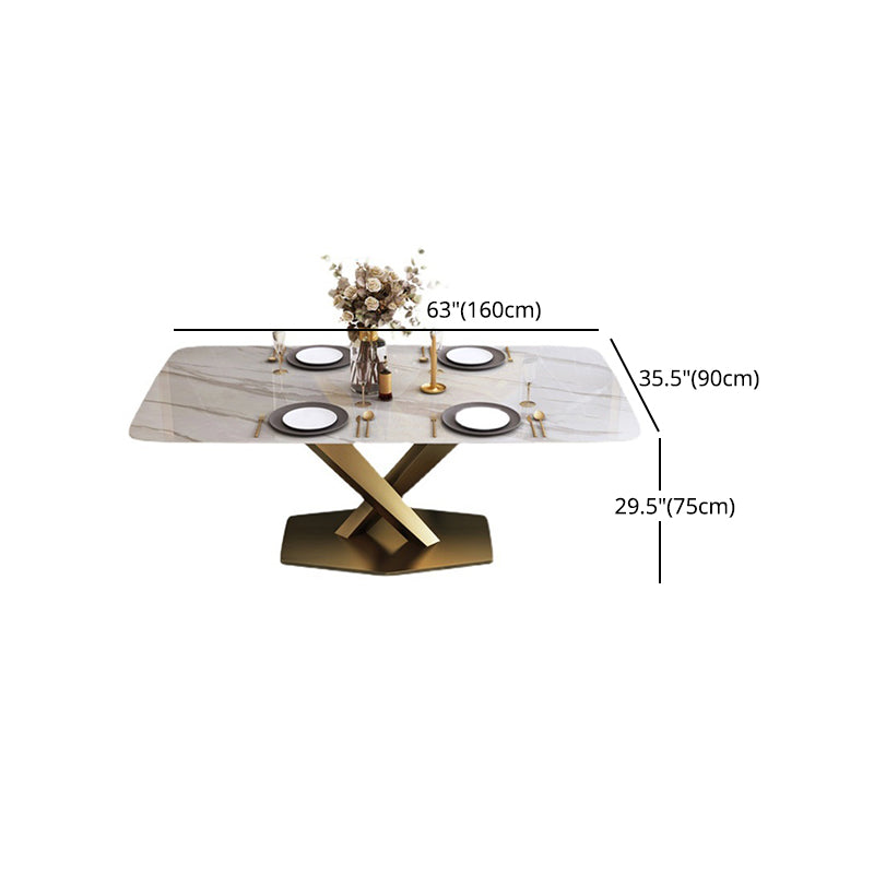 Glam Style Sintered Stone Dining Set 1/2/5/6/7 Pieces Dining Set for Dining Areas Clearhalo 'Dining Room Sets' 'Dining Tables & Seating' 'dining_room_set' 'furn' 'furn_dining_room_set' 'Furniture' 'furniture_dining_room_set' 'Kitchen & Dining Furniture' 4791547