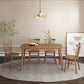 Modern Wood Dining Table Set 1/2/5/7 Pieces Dining Set for Home Use 5 Pieces: Table, 4 Walnut Chairs Clearhalo 'Dining Room Sets' 'Dining Tables & Seating' 'dining_room_set' 'furn' 'furn_dining_room_set' 'Furniture' 'furniture_dining_room_set' 'Kitchen & Dining Furniture' 4791553