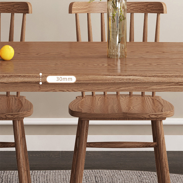 Modern Wood Dining Table Set 1/2/5/7 Pieces Dining Set for Home Use Clearhalo 'Dining Room Sets' 'Dining Tables & Seating' 'dining_room_set' 'furn' 'furn_dining_room_set' 'Furniture' 'furniture_dining_room_set' 'Kitchen & Dining Furniture' 4791559