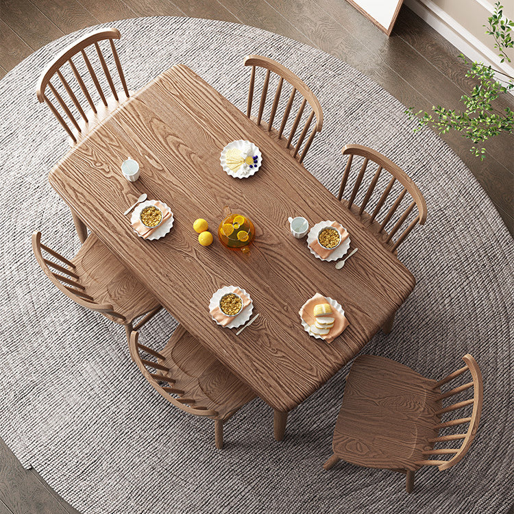 Modern Wood Dining Table Set 1/2/5/7 Pieces Dining Set for Home Use Clearhalo 'Dining Room Sets' 'Dining Tables & Seating' 'dining_room_set' 'furn' 'furn_dining_room_set' 'Furniture' 'furniture_dining_room_set' 'Kitchen & Dining Furniture' 4791562