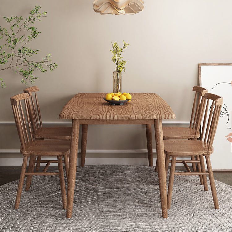 Modern Wood Dining Table Set 1/2/5/7 Pieces Dining Set for Home Use Clearhalo 'Dining Room Sets' 'Dining Tables & Seating' 'dining_room_set' 'furn' 'furn_dining_room_set' 'Furniture' 'furniture_dining_room_set' 'Kitchen & Dining Furniture' 4791563