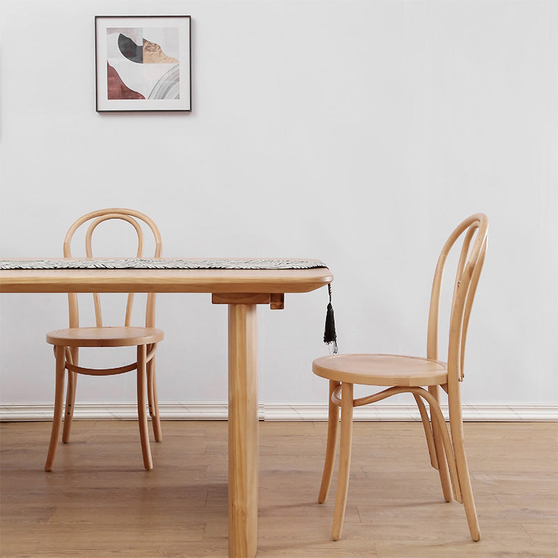 Modern Solid Wood Dining Table Set 1/2/5/7 Pieces Dining Set for Home Use Clearhalo 'Dining Room Sets' 'Dining Tables & Seating' 'dining_room_set' 'furn' 'furn_dining_room_set' 'Furniture' 'furniture_dining_room_set' 'Kitchen & Dining Furniture' 4791574