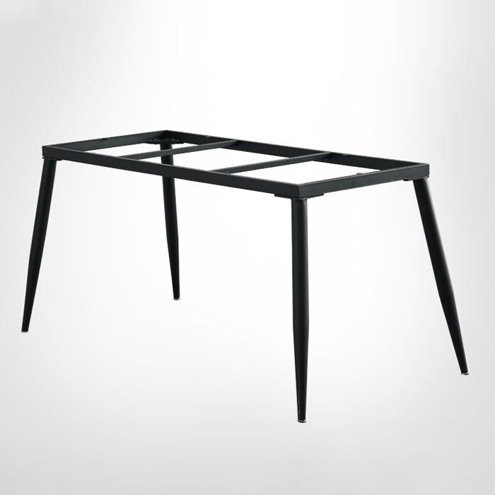 Modern Metal Dining Set 1/4/5 Pieces Rectangle Dining Table Set Clearhalo 'Dining Room Sets' 'Dining Tables & Seating' 'dining_room_set' 'furn' 'furn_dining_room_set' 'Furniture' 'furniture_dining_room_set' 'Kitchen & Dining Furniture' 4791602