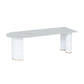 Sintered Stone Dining Table Traditional Luxury Dining Table for Kitchen White Without Chairs Clearhalo 'Dining Tables & Seating' 'Dining Tables' 'dining_table' 'furn' 'furn_dining_table' 'Furniture' 'furniture_dining_table' 'Kitchen & Dining Furniture' 'kitchen' 'kitchen_dining_table' 4791676