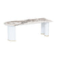 Sintered Stone Dining Table Traditional Luxury Dining Table for Kitchen Pandora Gold Without Chairs Clearhalo 'Dining Tables & Seating' 'Dining Tables' 'dining_table' 'furn' 'furn_dining_table' 'Furniture' 'furniture_dining_table' 'Kitchen & Dining Furniture' 'kitchen' 'kitchen_dining_table' 4791681