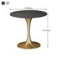 Round Sintered Stone Dining Table Traditional Luxury Dining Table with Tulip Base Clearhalo 'Dining Tables & Seating' 'Dining Tables' 'dining_table' 'furn' 'furn_dining_table' 'Furniture' 'furniture_dining_table' 'Kitchen & Dining Furniture' 'kitchen' 'kitchen_dining_table' 4791698