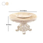 Solid Wood Victorian Round Dining Table Faux Marble Top Table with Wooden Pedestal Clearhalo 'Dining Tables & Seating' 'Dining Tables' 'dining_table' 'furn' 'furn_dining_table' 'Furniture' 'furniture_dining_table' 'Kitchen & Dining Furniture' 'kitchen' 'kitchen_dining_table' 4791730