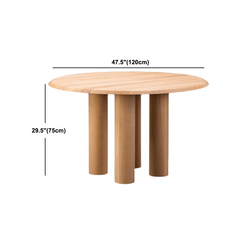 Solid Wood Dining Table Simplicity Fixed Table for Dining Room Clearhalo 'Dining Tables & Seating' 'Dining Tables' 'dining_table' 'furn' 'furn_dining_table' 'Furniture' 'furniture_dining_table' 'Kitchen & Dining Furniture' 'kitchen' 'kitchen_dining_table' 4791782
