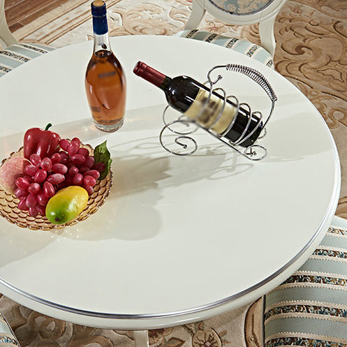 Solid Wood Victorian Round Dining Table Rubberwood Table with Pedestal Base Clearhalo 'Dining Tables & Seating' 'Dining Tables' 'dining_table' 'furn' 'furn_dining_table' 'Furniture' 'furniture_dining_table' 'Kitchen & Dining Furniture' 'kitchen' 'kitchen_dining_table' 4791802
