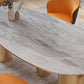 Sintered Stone Dining Table Traditional Luxury Table with Gold Frame Clearhalo 'Dining Tables & Seating' 'Dining Tables' 'dining_table' 'furn' 'furn_dining_table' 'Furniture' 'furniture_dining_table' 'Kitchen & Dining Furniture' 'kitchen' 'kitchen_dining_table' 4791832