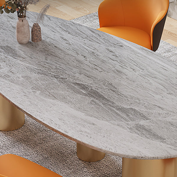 Sintered Stone Dining Table Traditional Luxury Table with Gold Frame Clearhalo 'Dining Tables & Seating' 'Dining Tables' 'dining_table' 'furn' 'furn_dining_table' 'Furniture' 'furniture_dining_table' 'Kitchen & Dining Furniture' 'kitchen' 'kitchen_dining_table' 4791832