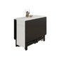 Rectangle Shape Table Contemporary Folding Dining Room Collection for Home Wood Black White 51.2"L x 34.3"W x 29.5"H Clearhalo 'Dining Tables & Seating' 'Dining Tables' 'dining_table' 'furn' 'furn_dining_table' 'Furniture' 'furniture_dining_table' 'Kitchen & Dining Furniture' 'kitchen' 'kitchen_dining_table' 4791843