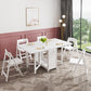 Rectangle Shape Table Contemporary Folding Dining Room Collection for Home Stone White 51.2"L x 34.3"W x 29.5"H Clearhalo 'Dining Tables & Seating' 'Dining Tables' 'dining_table' 'furn' 'furn_dining_table' 'Furniture' 'furniture_dining_table' 'Kitchen & Dining Furniture' 'kitchen' 'kitchen_dining_table' 4791844