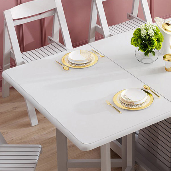 Rectangle Shape Table Contemporary Folding Dining Room Collection for Home Clearhalo 'Dining Tables & Seating' 'Dining Tables' 'dining_table' 'furn' 'furn_dining_table' 'Furniture' 'furniture_dining_table' 'Kitchen & Dining Furniture' 'kitchen' 'kitchen_dining_table' 4791850
