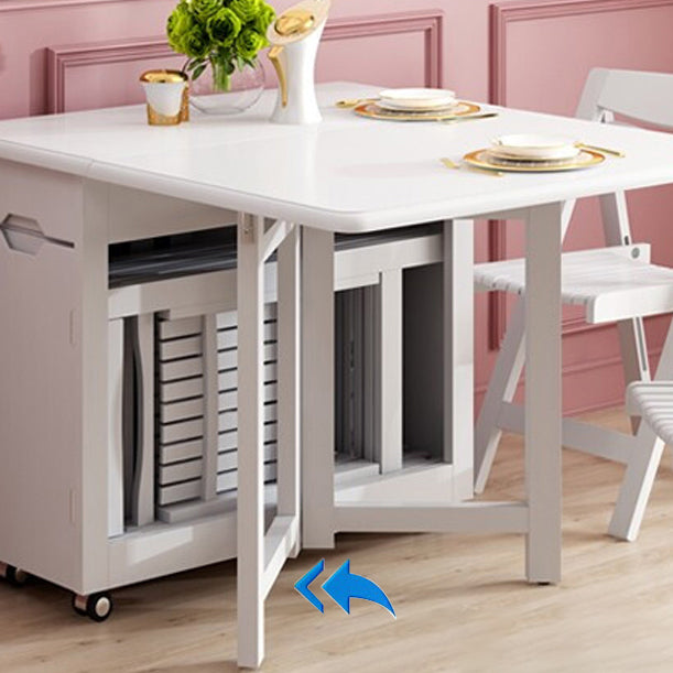 Rectangle Shape Table Contemporary Folding Dining Room Collection for Home Clearhalo 'Dining Tables & Seating' 'Dining Tables' 'dining_table' 'furn' 'furn_dining_table' 'Furniture' 'furniture_dining_table' 'Kitchen & Dining Furniture' 'kitchen' 'kitchen_dining_table' 4791851