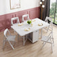 Rectangle Shape Table Contemporary Folding Dining Room Collection for Home Clearhalo 'Dining Tables & Seating' 'Dining Tables' 'dining_table' 'furn' 'furn_dining_table' 'Furniture' 'furniture_dining_table' 'Kitchen & Dining Furniture' 'kitchen' 'kitchen_dining_table' 4791853