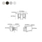 Rectangle Shape Table Contemporary Folding Dining Room Collection for Home Clearhalo 'Dining Tables & Seating' 'Dining Tables' 'dining_table' 'furn' 'furn_dining_table' 'Furniture' 'furniture_dining_table' 'Kitchen & Dining Furniture' 'kitchen' 'kitchen_dining_table' 4791855