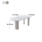 White Tripod Base Dining Table Stone Top Modern Dining Room Kitchen Table Clearhalo 'Dining Tables & Seating' 'Dining Tables' 'dining_table' 'furn' 'furn_dining_table' 'Furniture' 'furniture_dining_table' 'Kitchen & Dining Furniture' 'kitchen' 'kitchen_dining_table' 4791872
