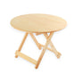 Contemporary Dining Room Wood Table Natural Pine Folding Table Round Without Chairs Clearhalo 'Dining Tables & Seating' 'Dining Tables' 'dining_table' 'furn' 'furn_dining_table' 'Furniture' 'furniture_dining_table' 'Kitchen & Dining Furniture' 'kitchen' 'kitchen_dining_table' 4791877