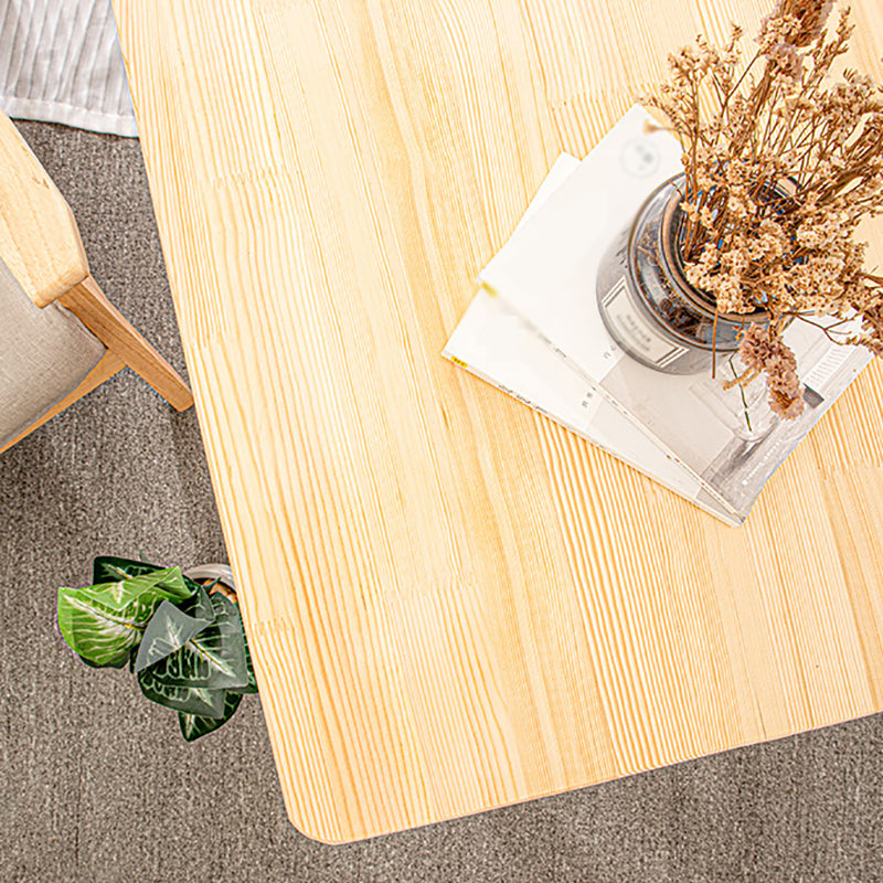Contemporary Dining Room Wood Table Natural Pine Folding Table Clearhalo 'Dining Tables & Seating' 'Dining Tables' 'dining_table' 'furn' 'furn_dining_table' 'Furniture' 'furniture_dining_table' 'Kitchen & Dining Furniture' 'kitchen' 'kitchen_dining_table' 4791882
