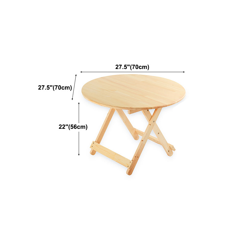 Contemporary Dining Room Wood Table Natural Pine Folding Table Clearhalo 'Dining Tables & Seating' 'Dining Tables' 'dining_table' 'furn' 'furn_dining_table' 'Furniture' 'furniture_dining_table' 'Kitchen & Dining Furniture' 'kitchen' 'kitchen_dining_table' 4791887