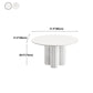 Round Standard Height Dining Table Modern White Wood Dining Site Table Clearhalo 'Dining Tables & Seating' 'Dining Tables' 'dining_table' 'furn' 'furn_dining_table' 'Furniture' 'furniture_dining_table' 'Kitchen & Dining Furniture' 'kitchen' 'kitchen_dining_table' 4791911