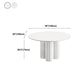 Round Standard Height Dining Table Modern White Wood Dining Site Table Clearhalo 'Dining Tables & Seating' 'Dining Tables' 'dining_table' 'furn' 'furn_dining_table' 'Furniture' 'furniture_dining_table' 'Kitchen & Dining Furniture' 'kitchen' 'kitchen_dining_table' 4791917