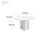 Round Standard Height Dining Table Modern White Wood Dining Site Table Clearhalo 'Dining Tables & Seating' 'Dining Tables' 'dining_table' 'furn' 'furn_dining_table' 'Furniture' 'furniture_dining_table' 'Kitchen & Dining Furniture' 'kitchen' 'kitchen_dining_table' 4791918