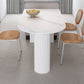 Dining Room Kitchen Table Modern Oval Solid Wood Double Pedestal Table Clearhalo 'Dining Tables & Seating' 'Dining Tables' 'dining_table' 'furn' 'furn_dining_table' 'Furniture' 'furniture_dining_table' 'Kitchen & Dining Furniture' 'kitchen' 'kitchen_dining_table' 4791924