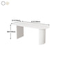 Stone Top Table Contemporary Dining Table with Sled Base in White Clearhalo 'Dining Tables & Seating' 'Dining Tables' 'dining_table' 'Furniture' 'furniture_dining_table' 'Kitchen & Dining Furniture' 'kitchen' 'kitchen_dining_table' 4791952