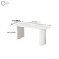 Stone Top Table Contemporary Dining Table with Sled Base in White Clearhalo 'Dining Tables & Seating' 'Dining Tables' 'dining_table' 'Furniture' 'furniture_dining_table' 'Kitchen & Dining Furniture' 'kitchen' 'kitchen_dining_table' 4791957